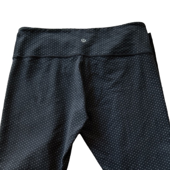 Lululemon athletica wunder under pants leggings, navy & white polka dot,… - Picture 3 of 3